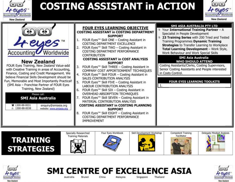 Cost Assistant in Action – SMI ASIA Australia